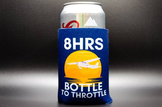 8Hrs Bottle To Throttle Beer Koozie