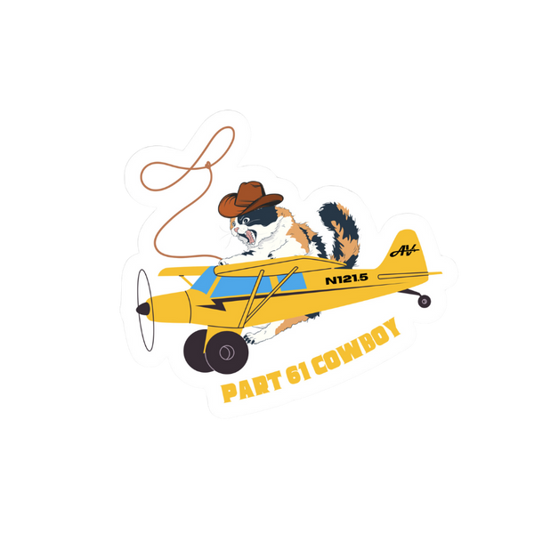 Part 61 Cowboy Sticker